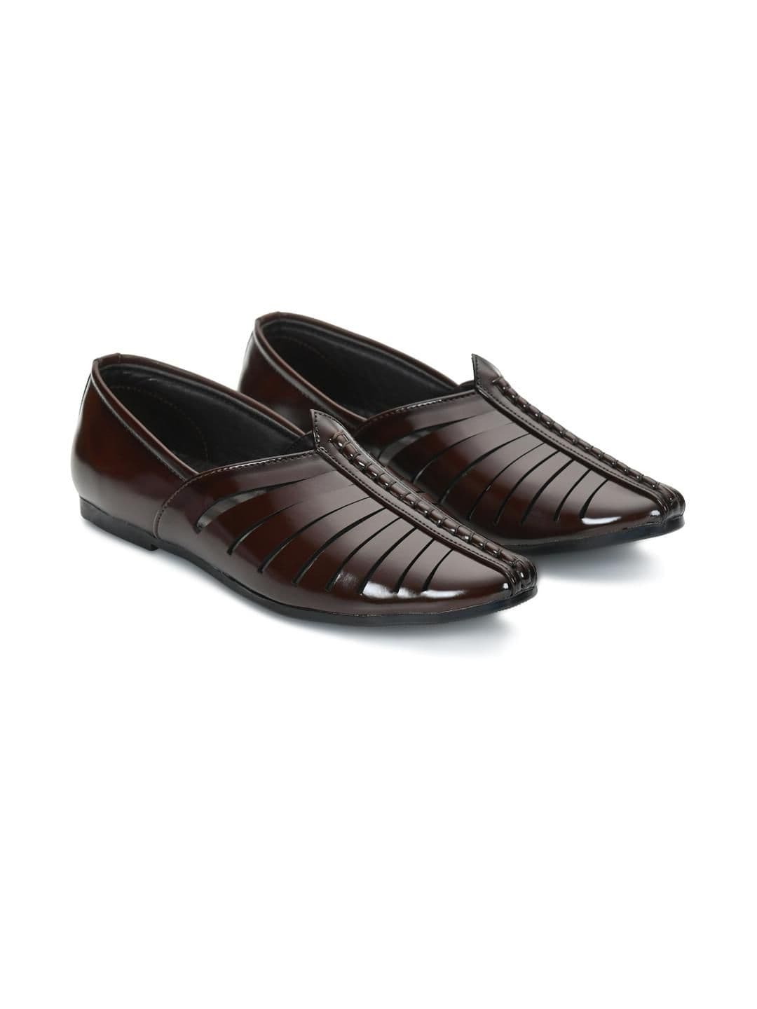 STEPHORN Men Brown Solid Synthetic Leather Formal Shoes - view 1