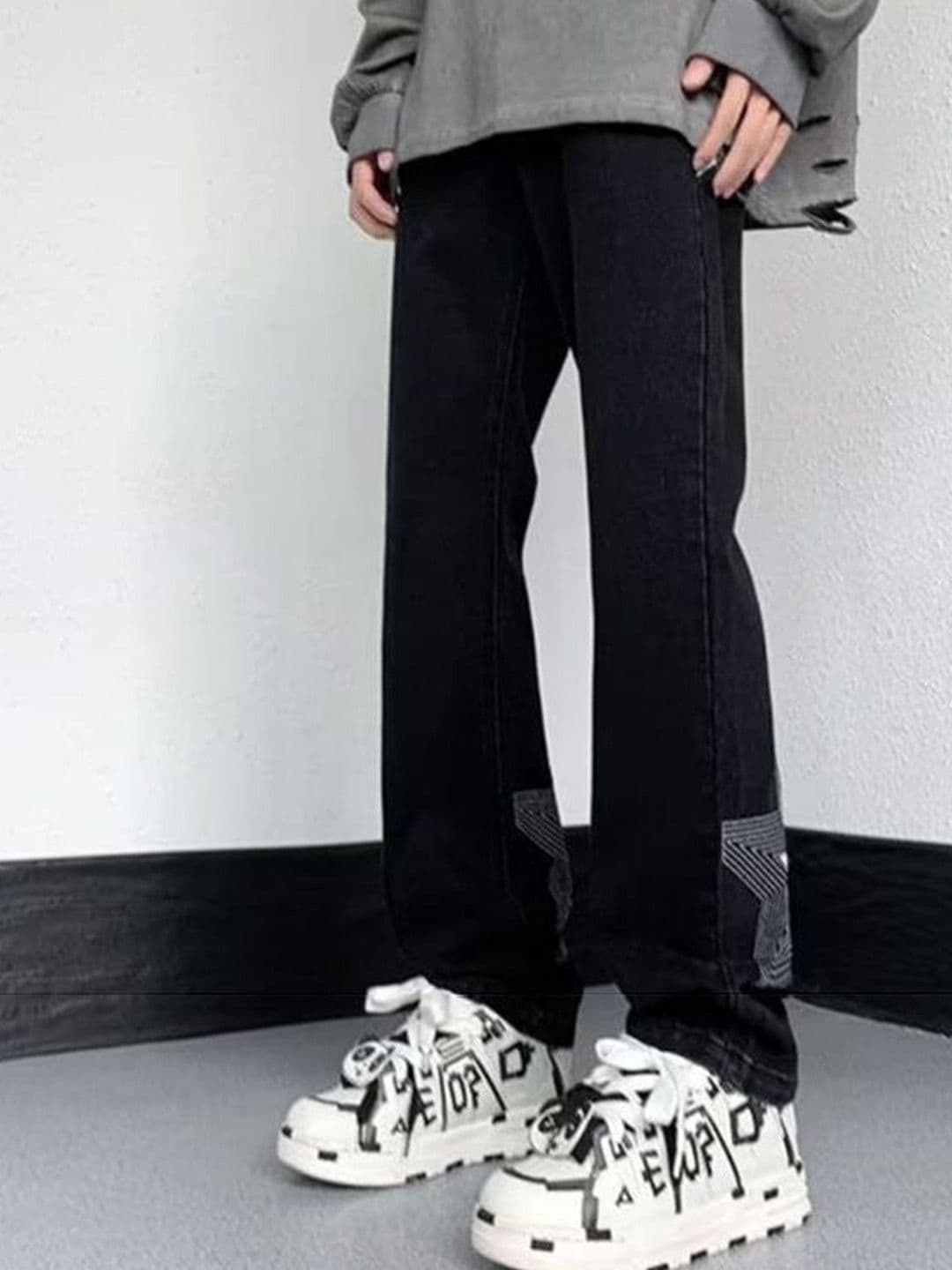 StyleCast x Revolte Men Straight Fit Mid-Rise Light Fade Printed Jeans - view 1