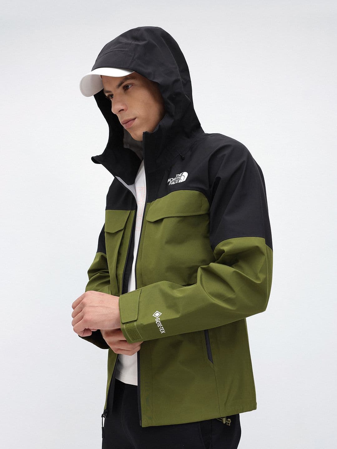 The North Face Colourblocked Water Resistant Hooded Jacket - view 1