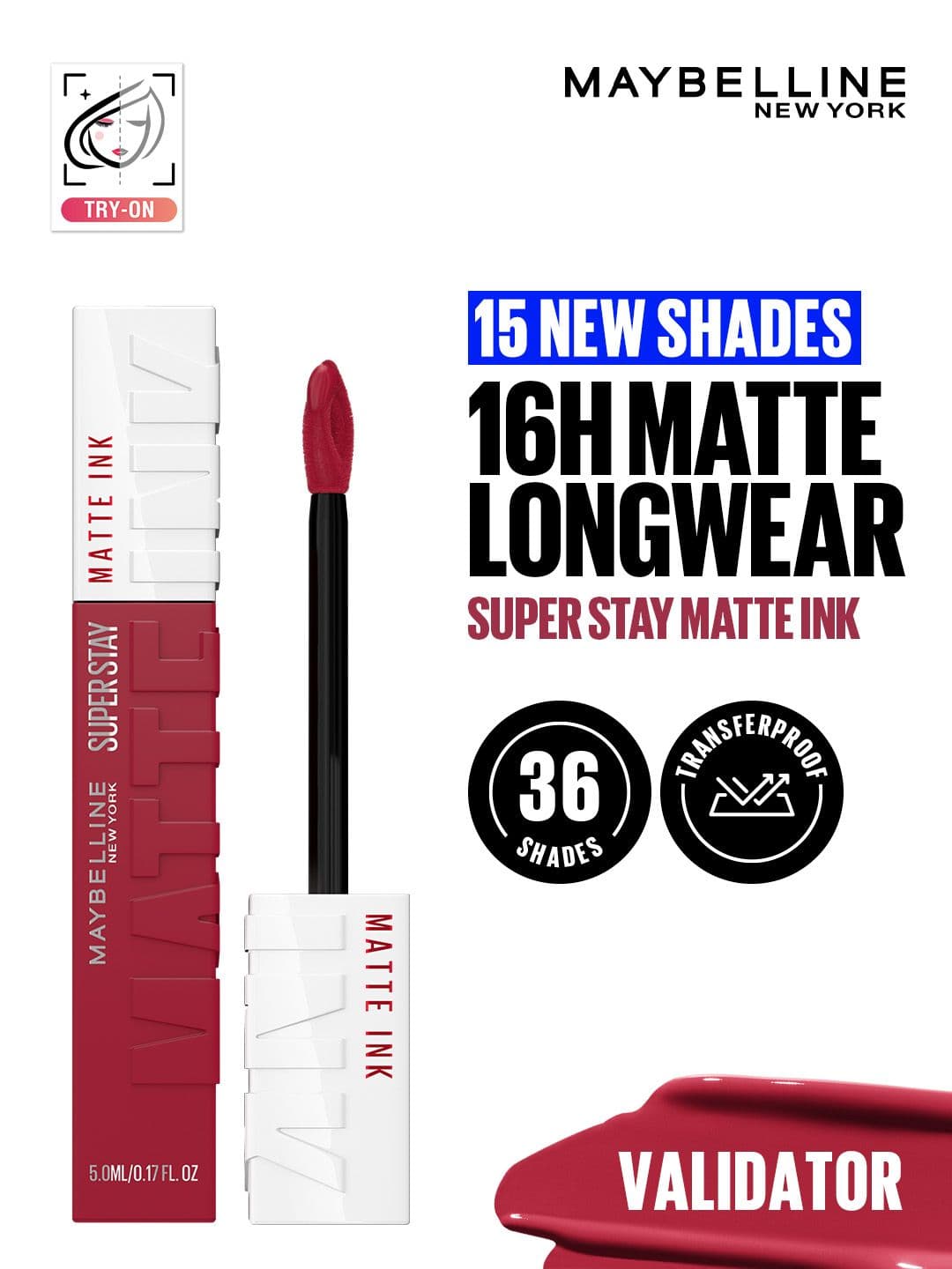 Maybelline New York Superstay Matte Ink Matte Liquid Lipstick 5ml - Validator - view 1