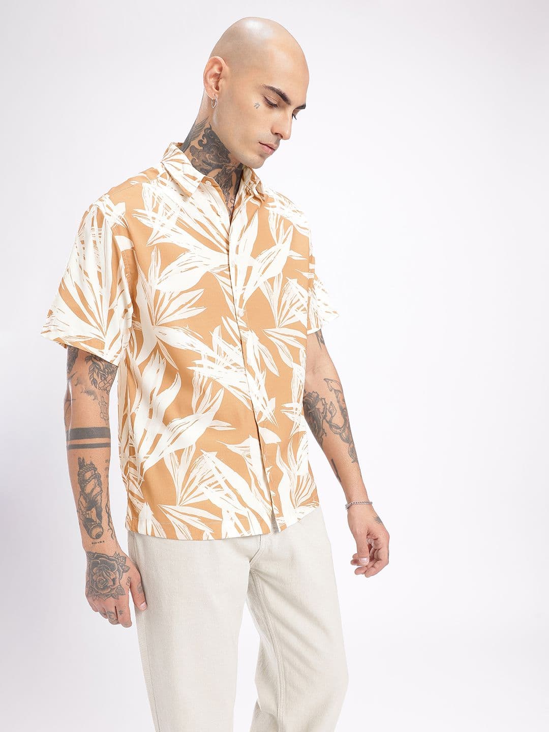 glitchez Tropical Printed Relaxed Fit Casual Shirt - view 1