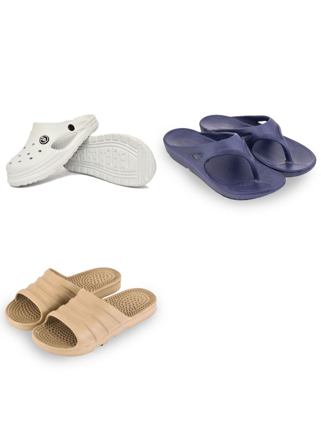 Feel alive Men Set of 3 Solid Casual Flip Flops - view 1