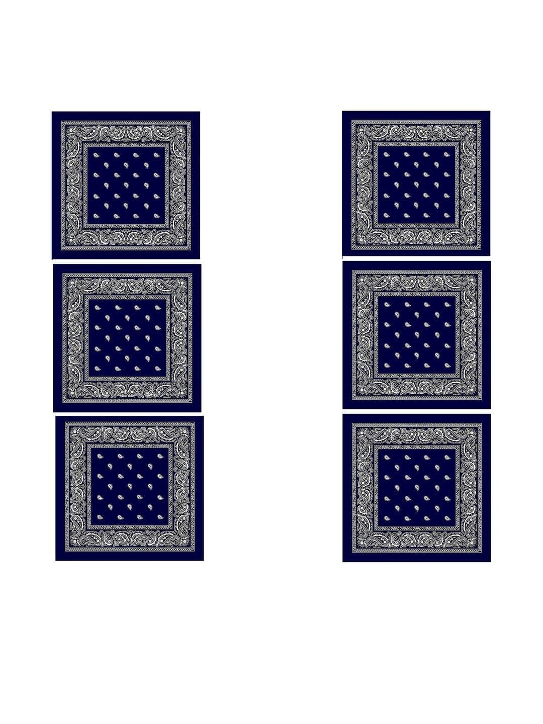 Navkar Crafts Unisex Pack Of 6 Cotton Bandana Headbands - view 1