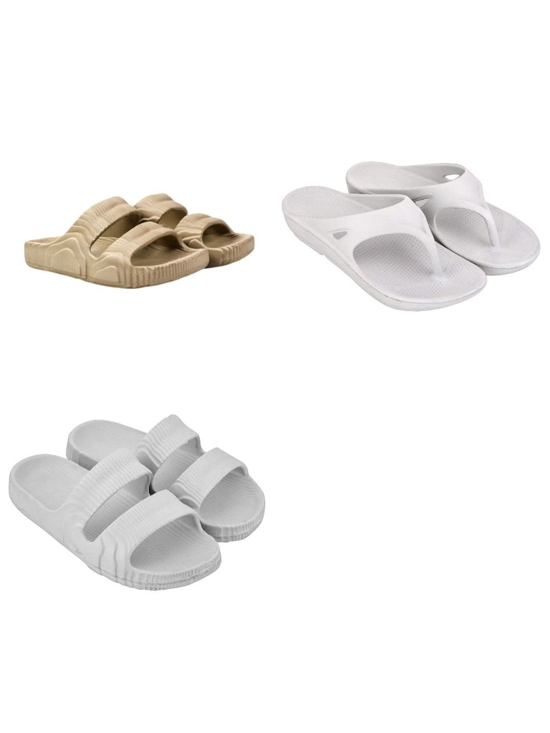 Feel alive Men Set of 3 Sliders Flip Flops - view 1