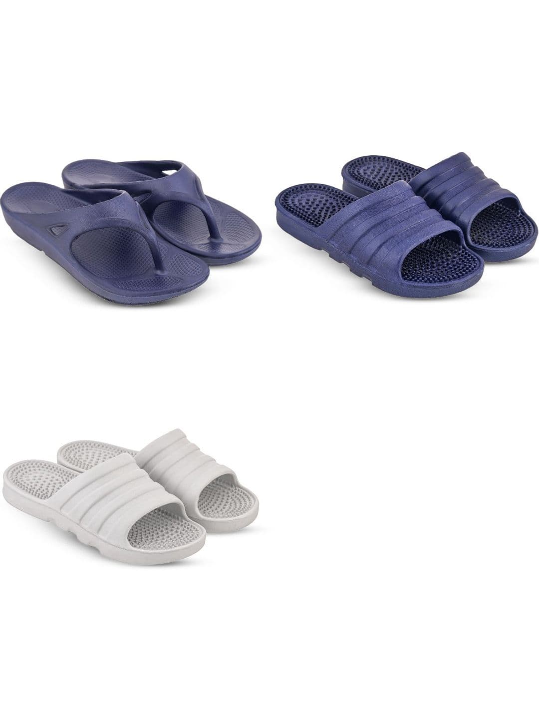 Feel alive Set Of 3 Ultra-Comfortable Thong-Flip Flops - view 1