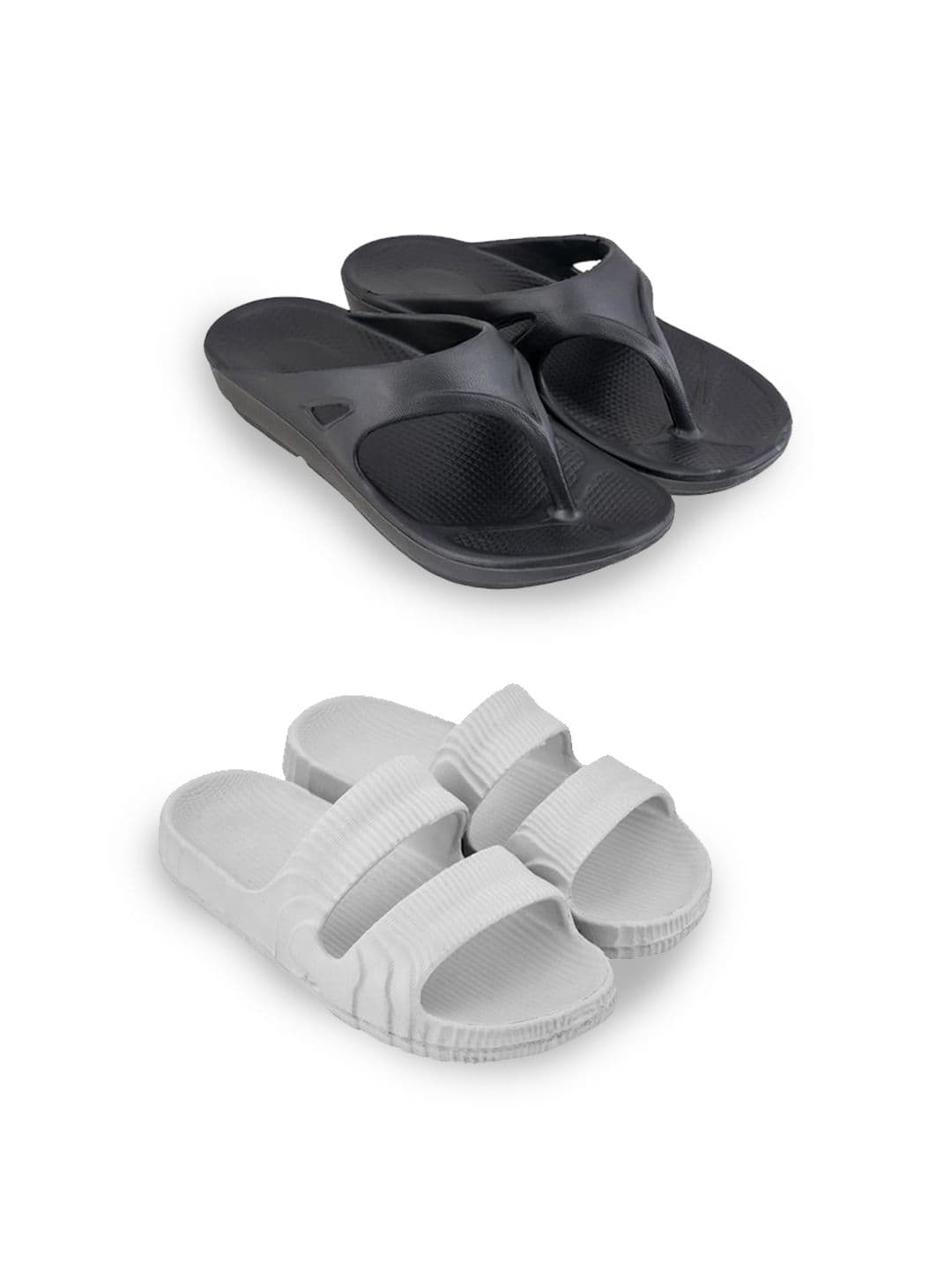 Feel alive Set Of 3 Ultra-Comfortable & Lightweight Thong Flip-Flops & Sliders - view 1