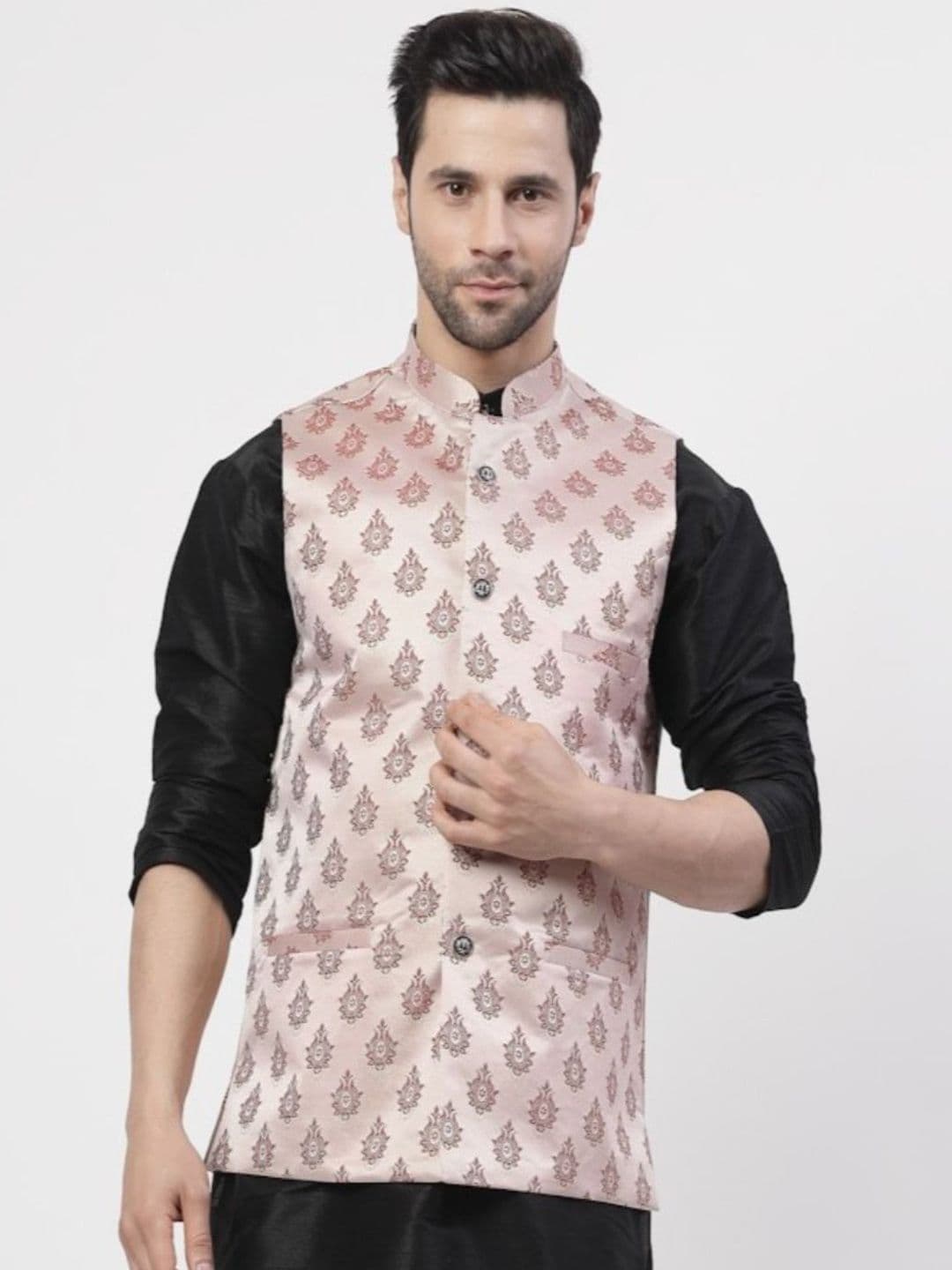 TS LIFESTYLE Men Woven Design Nehru Jackets - view 1