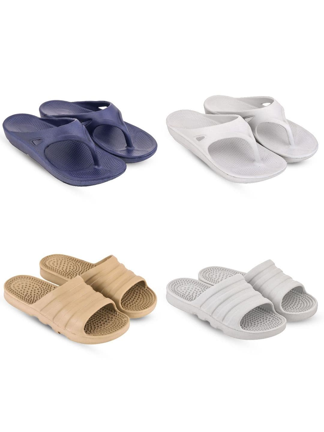 Feel alive Men Set of 4 Lightweight Flip Flops - view 1