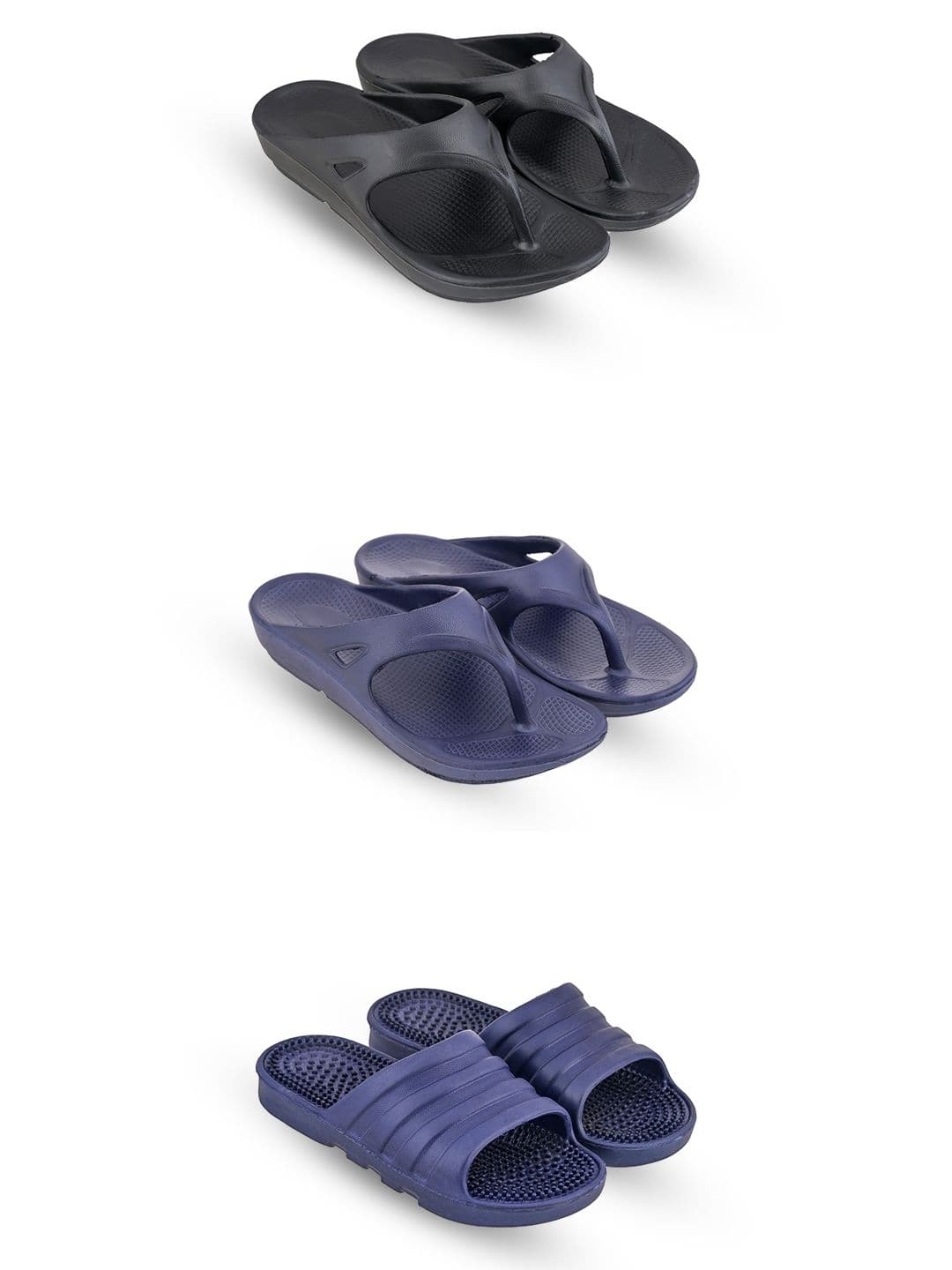 Feel alive Set Of 3 Ultra-Comfortable Thong Flip-Flops - view 1