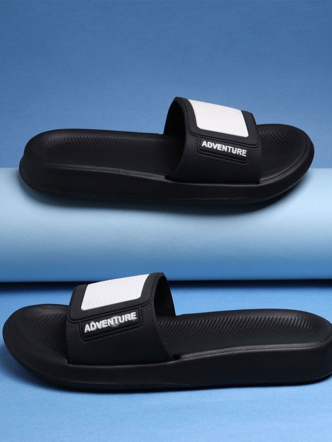 KNIEVL Men Colourblocked Sliders Flip Flops - view 1