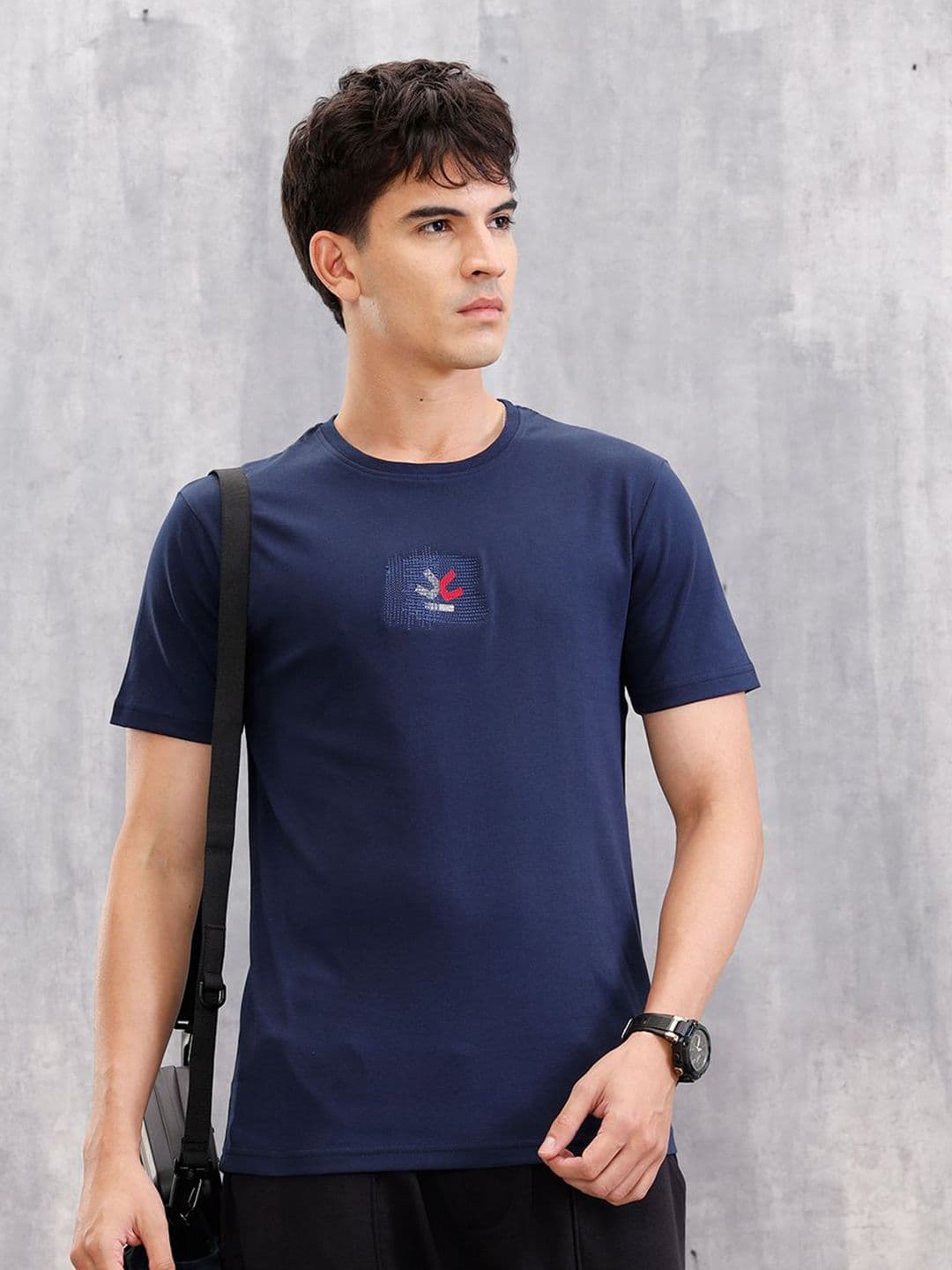 WROGN Men Graphic Printed Round Neck Slim Fit T-shirt - view 1