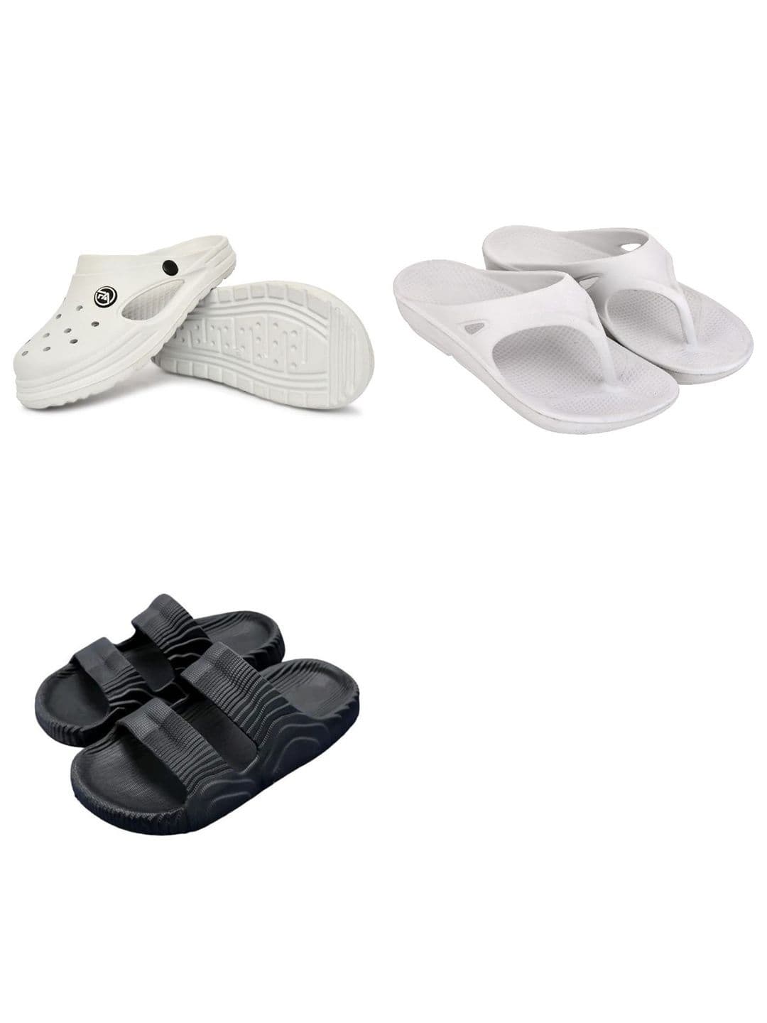 Feel alive Set Of 3 Ultra-Comfortable & Lightweight Thong Flip-Flops - view 1