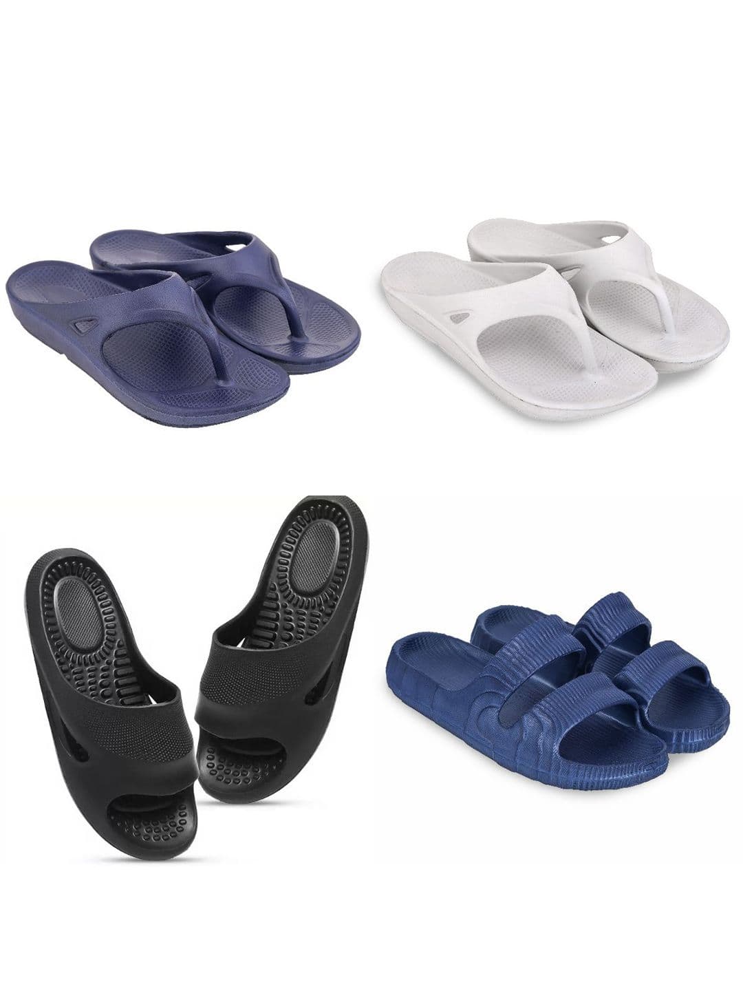 Feel alive Set of 4 Ultra-Comfortable Lightweight Thong Flip-Flops - view 1