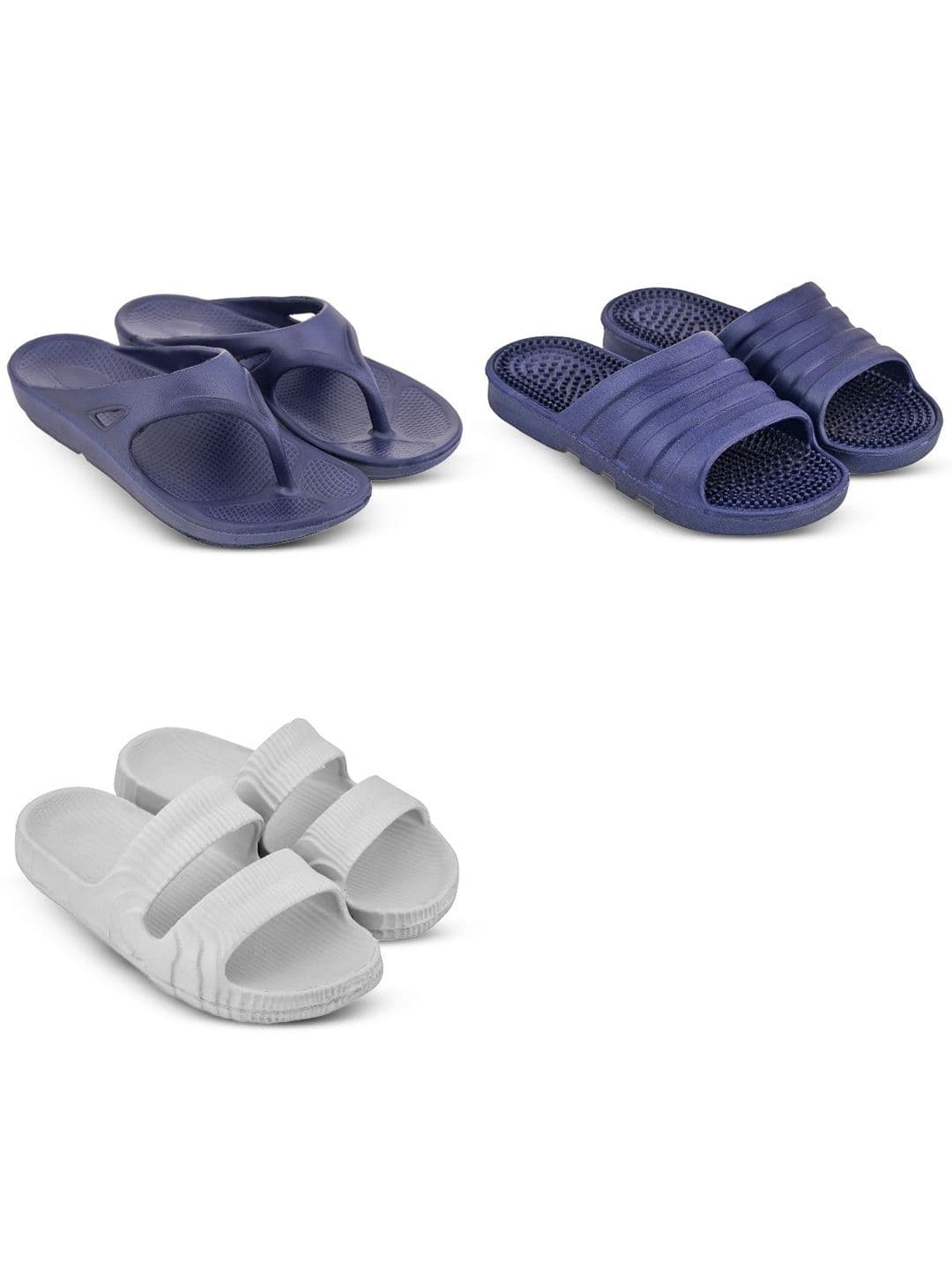 Feel alive Set Of 3 Ultra-Comfortable Thong Flip-Flops - view 1