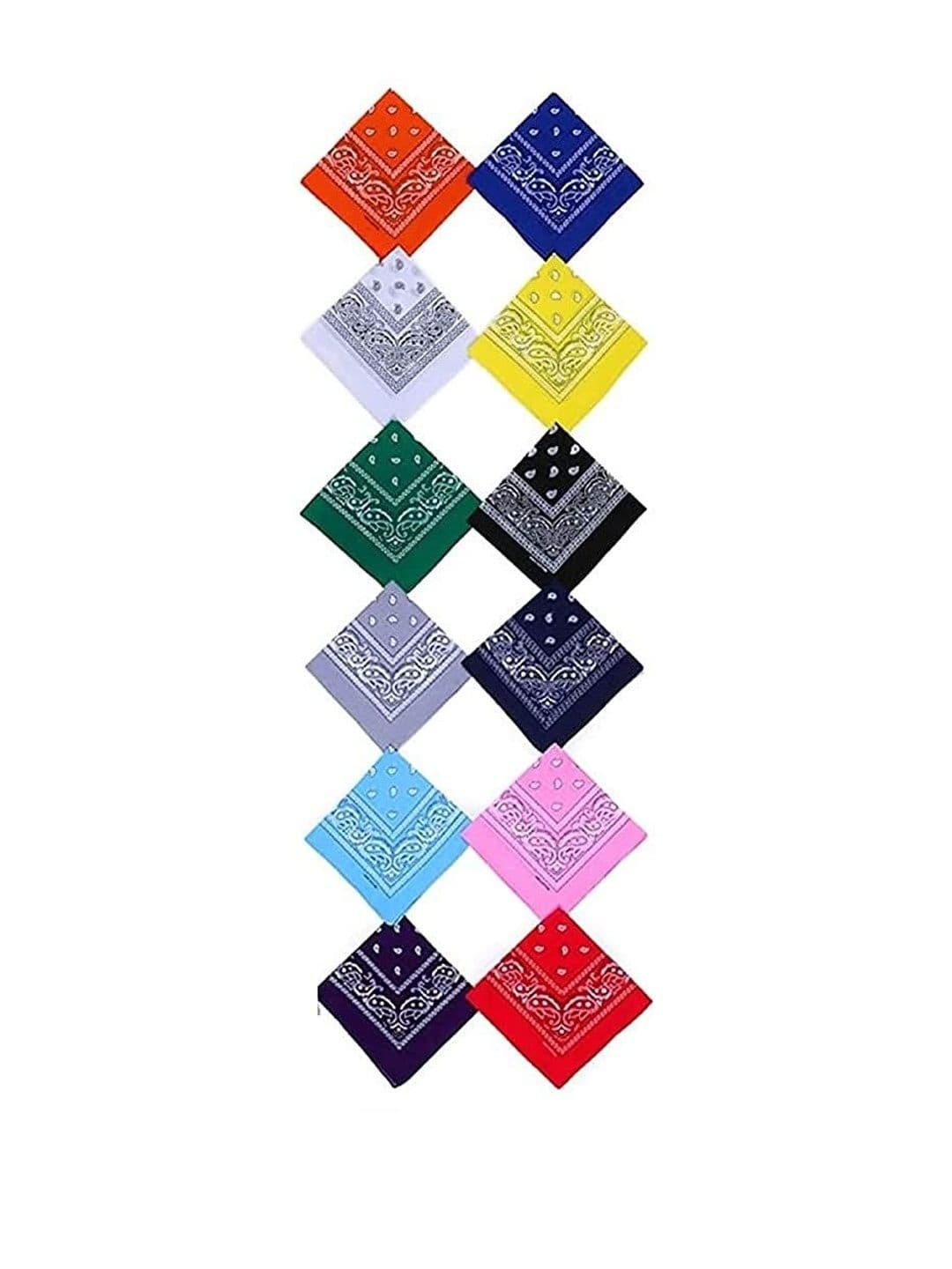 Navkar Crafts Pack of 12 Cotton Paisley Bandana Headband - view 1