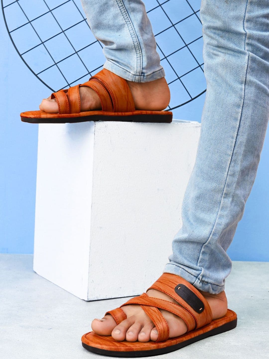 HERE&NOW Men Synthetic Leather Sandals - view 1
