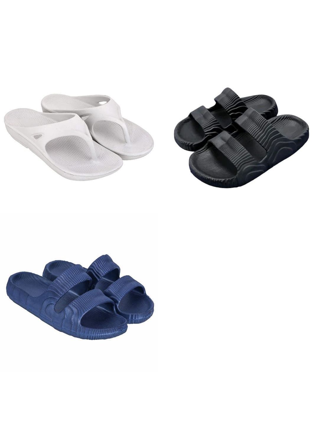 Feel alive Men Set of 3 Lightweight Flip Flops - view 1