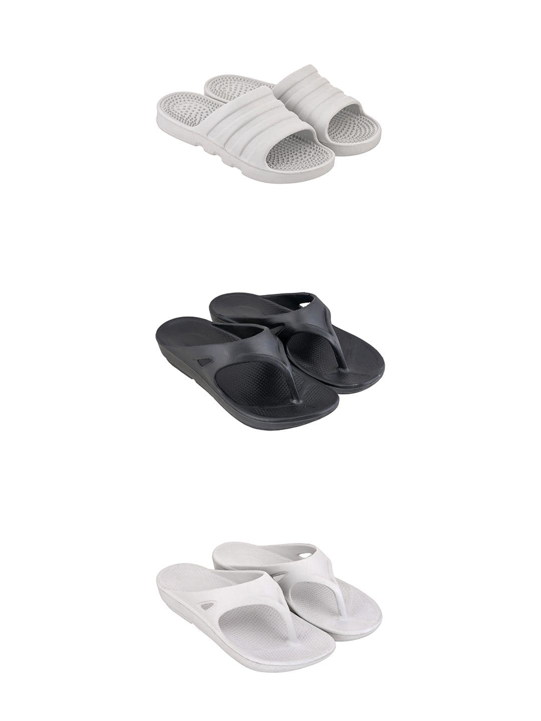 Feel alive Set Of 3 Ultra-Comfortable Lightweight Thong Flip-Flops - view 1