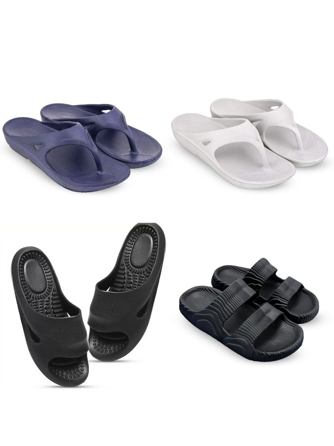 Feel alive Men Set of 4 Lightweight Flip Flops - view 1