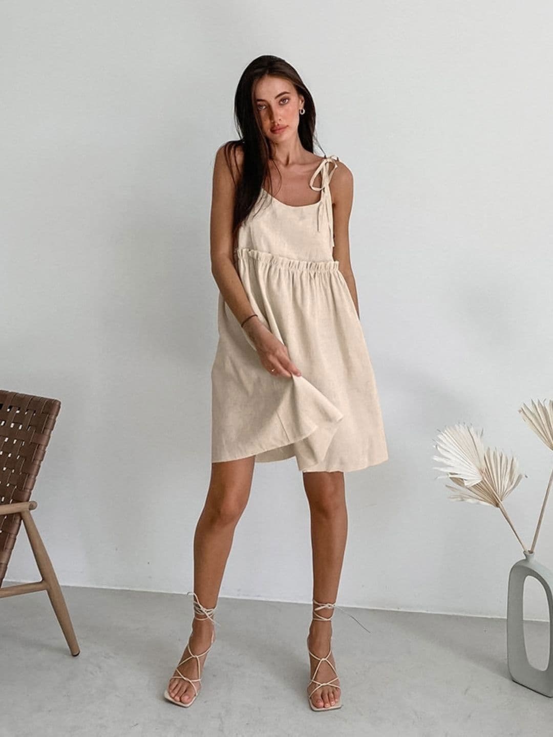 StyleCast Shoulder Straps Fit & Flare Dress - view 1