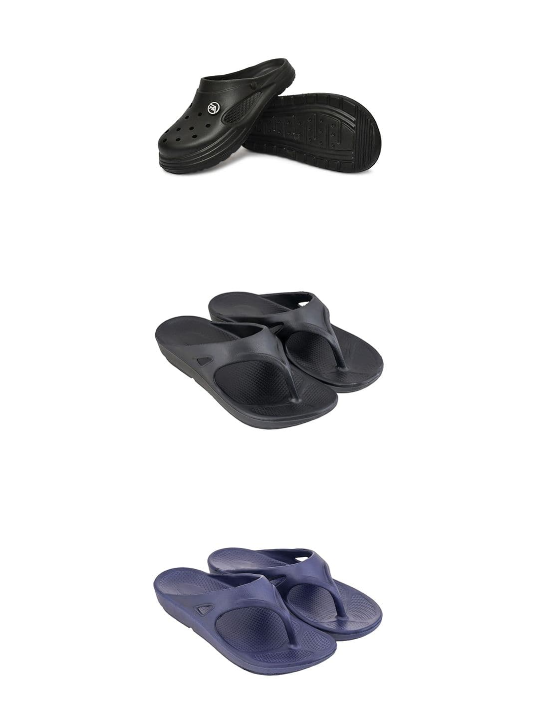 Feel alive Set Of 3 Ultra-Comfortable Thong Flip-Flops - view 1