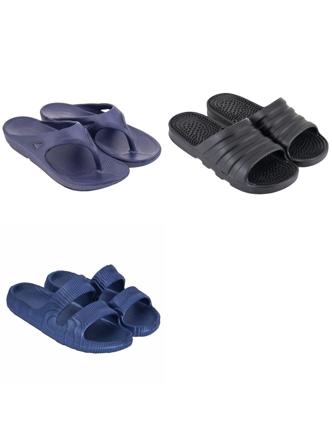 Feel alive Men Set of 3 Ultra-Comfortable Lightweight Sliders - view 1
