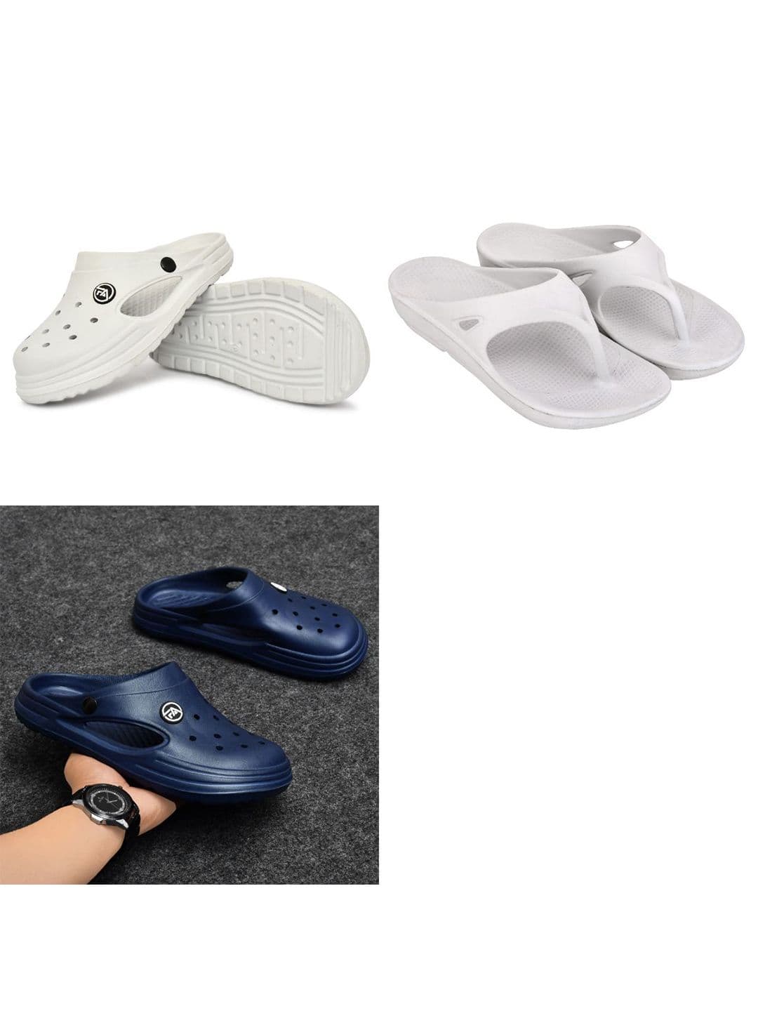 Feel alive Set Of 3 Ultra-Comfortable Lightweight Thong Flip-Flops - view 1