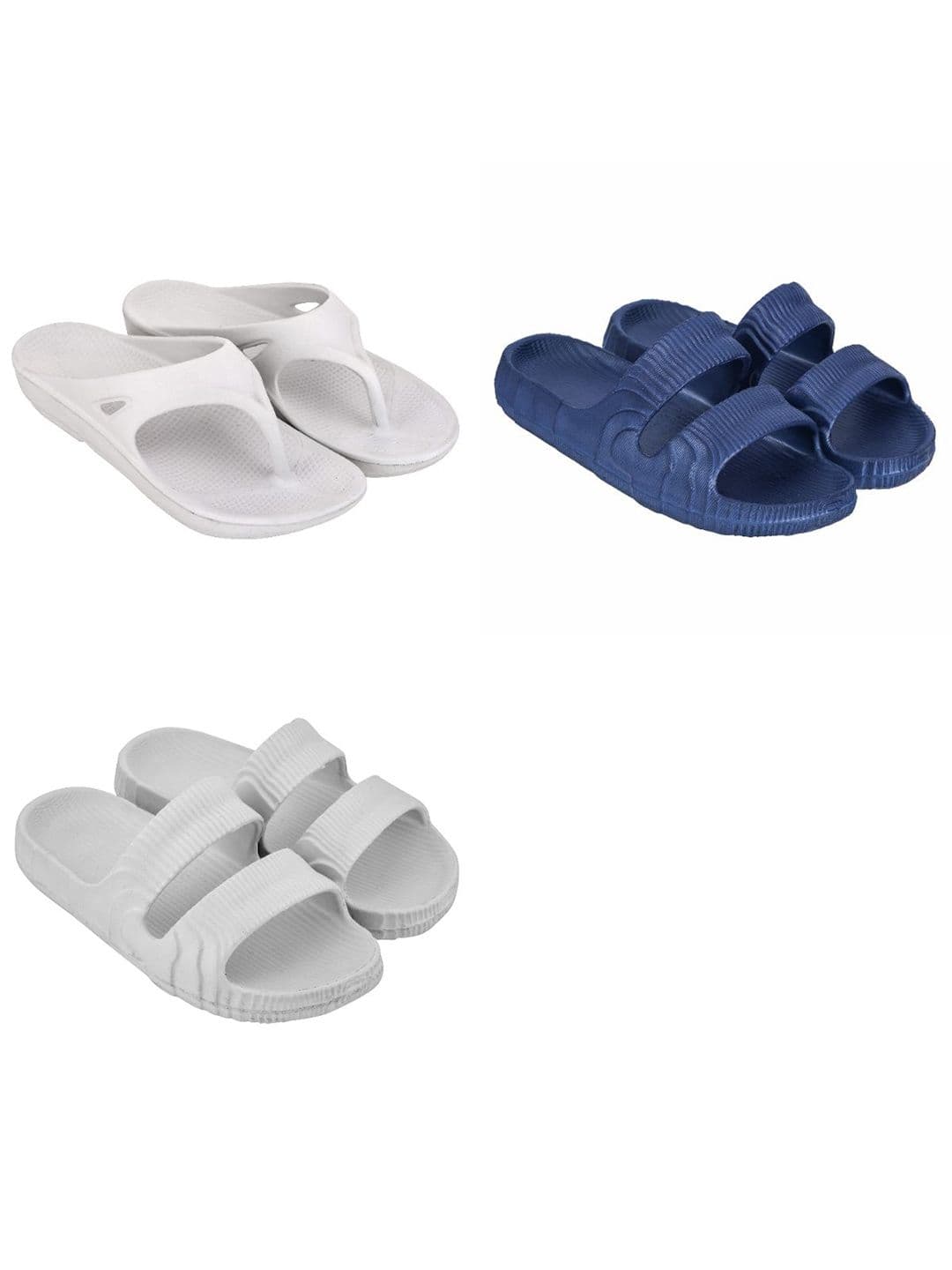 Feel alive Men Set Of 3 Lightweight Flip Flops - view 1