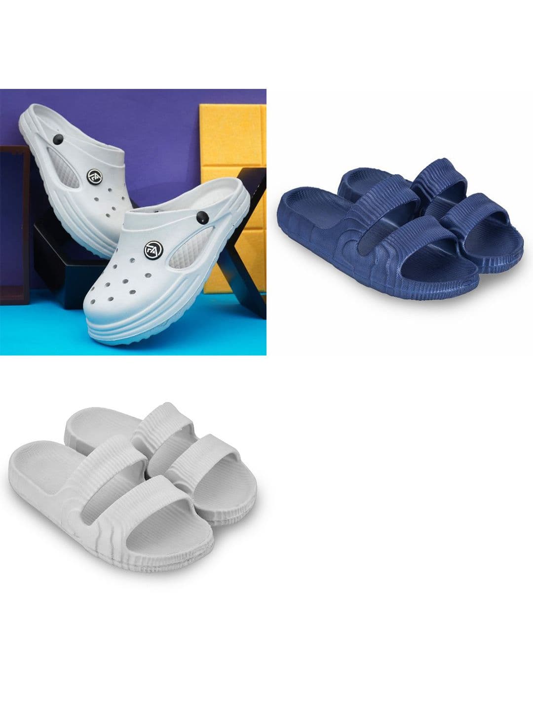 Feel alive Set Of 3 Ultra-Comfortable & Lightweight Clogs - view 1