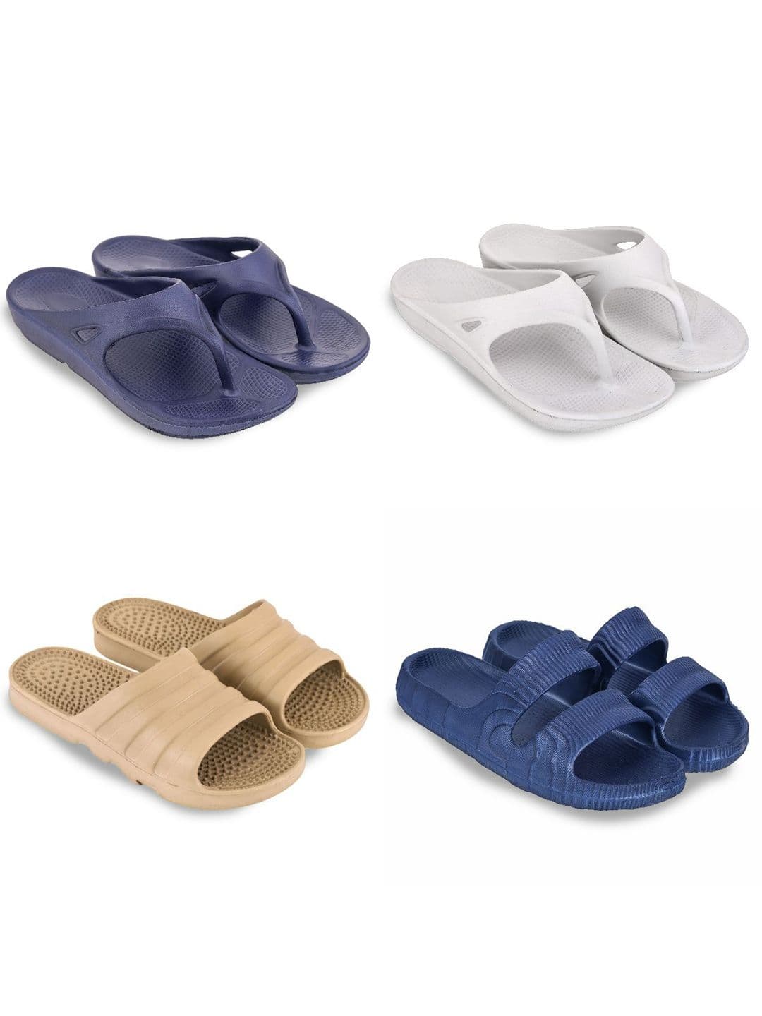 Feel alive Set Of 4 Ultra-Comfortable Thong Flip-Flops - view 1