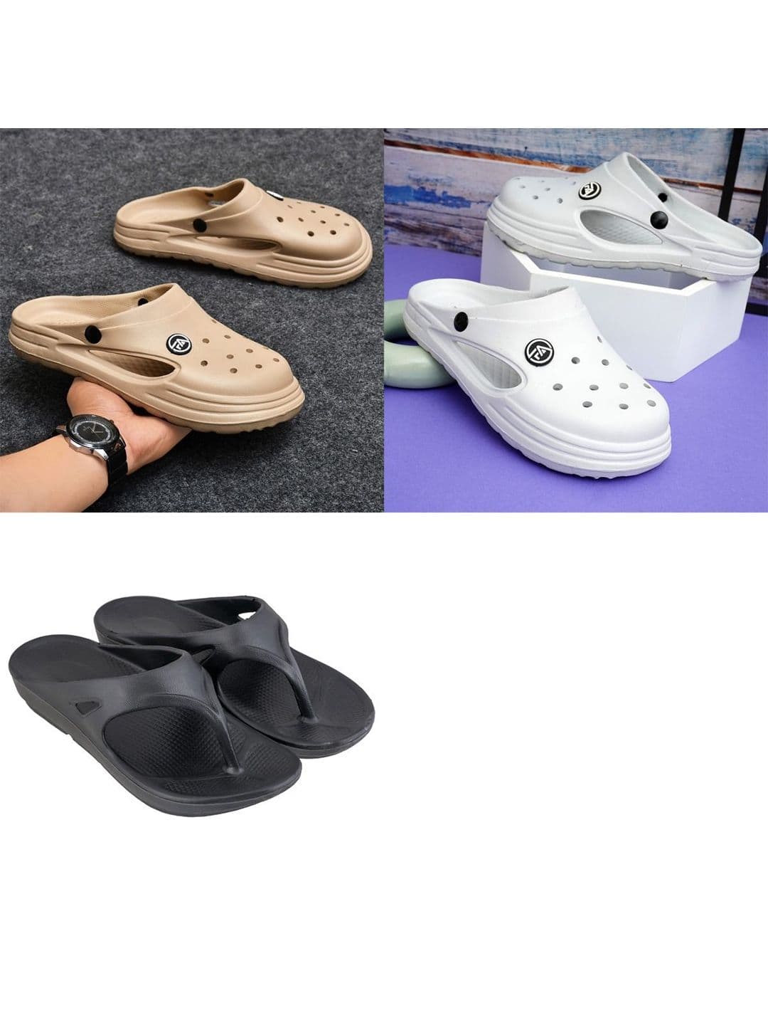 Feel alive Men Set Of 3 Thong Flip-Flops - view 1