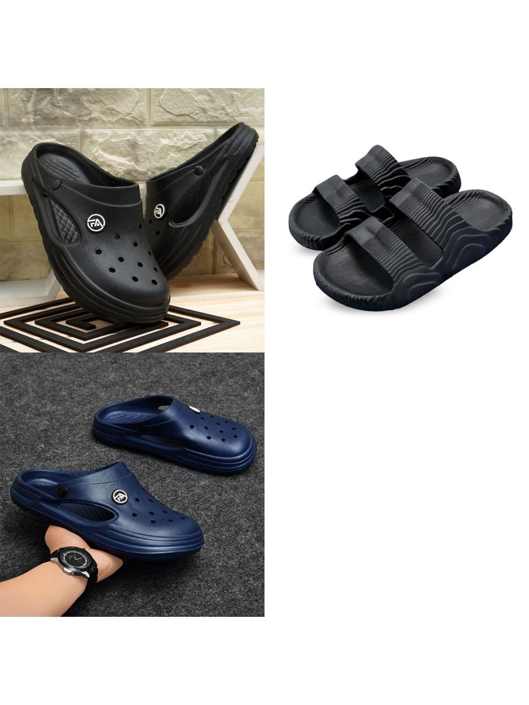 Feel alive Men Set of 3 Lightweight Clogs - view 1