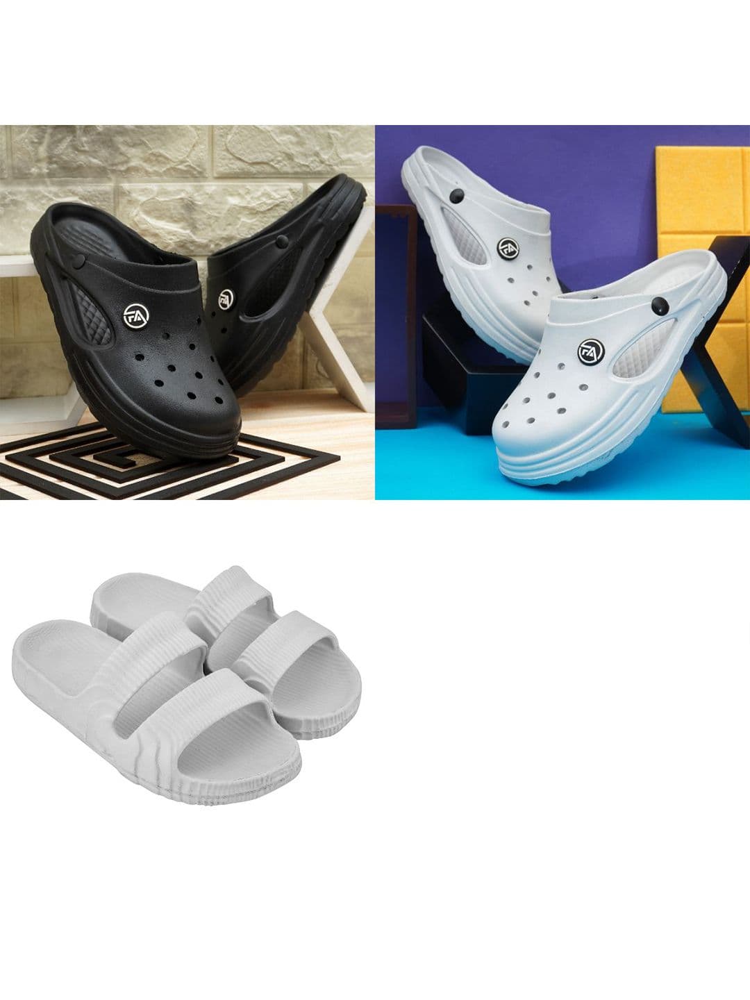 Feel alive Set of 3 Ultra-Comfortable Lightweight Sliders - view 1