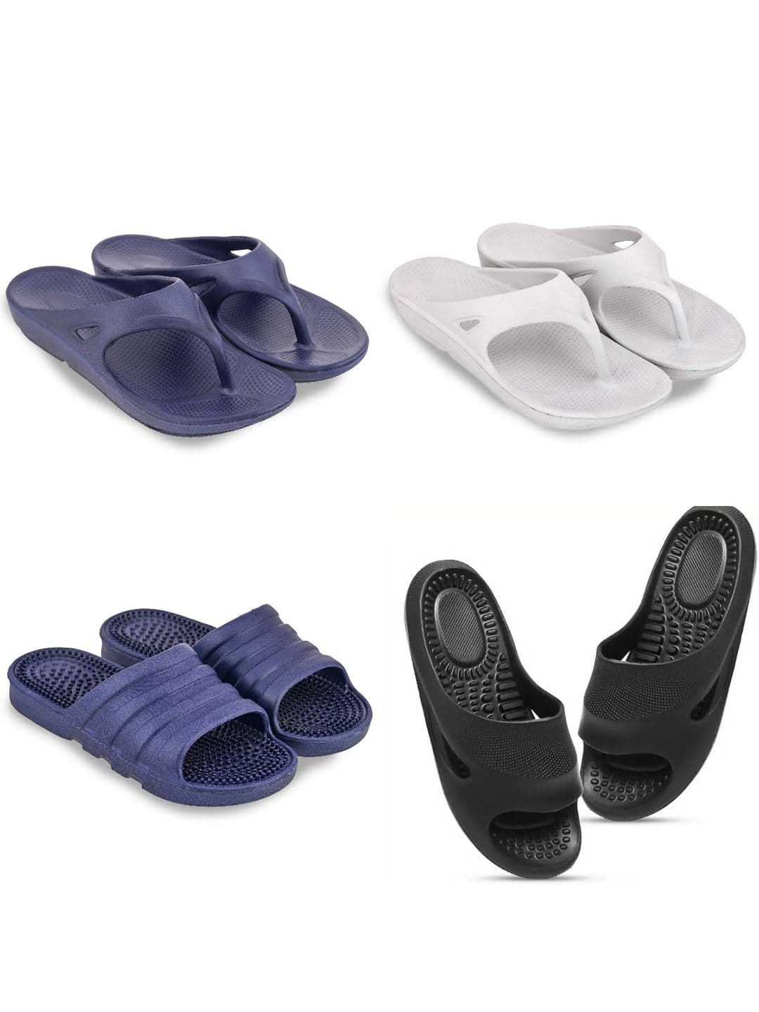 Feel alive Men Set of 4 Lightweight Flip Flops - view 1