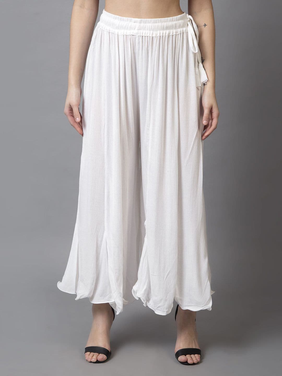 LEGITLOOKS Women Crepe Flared Palazzo - view 1