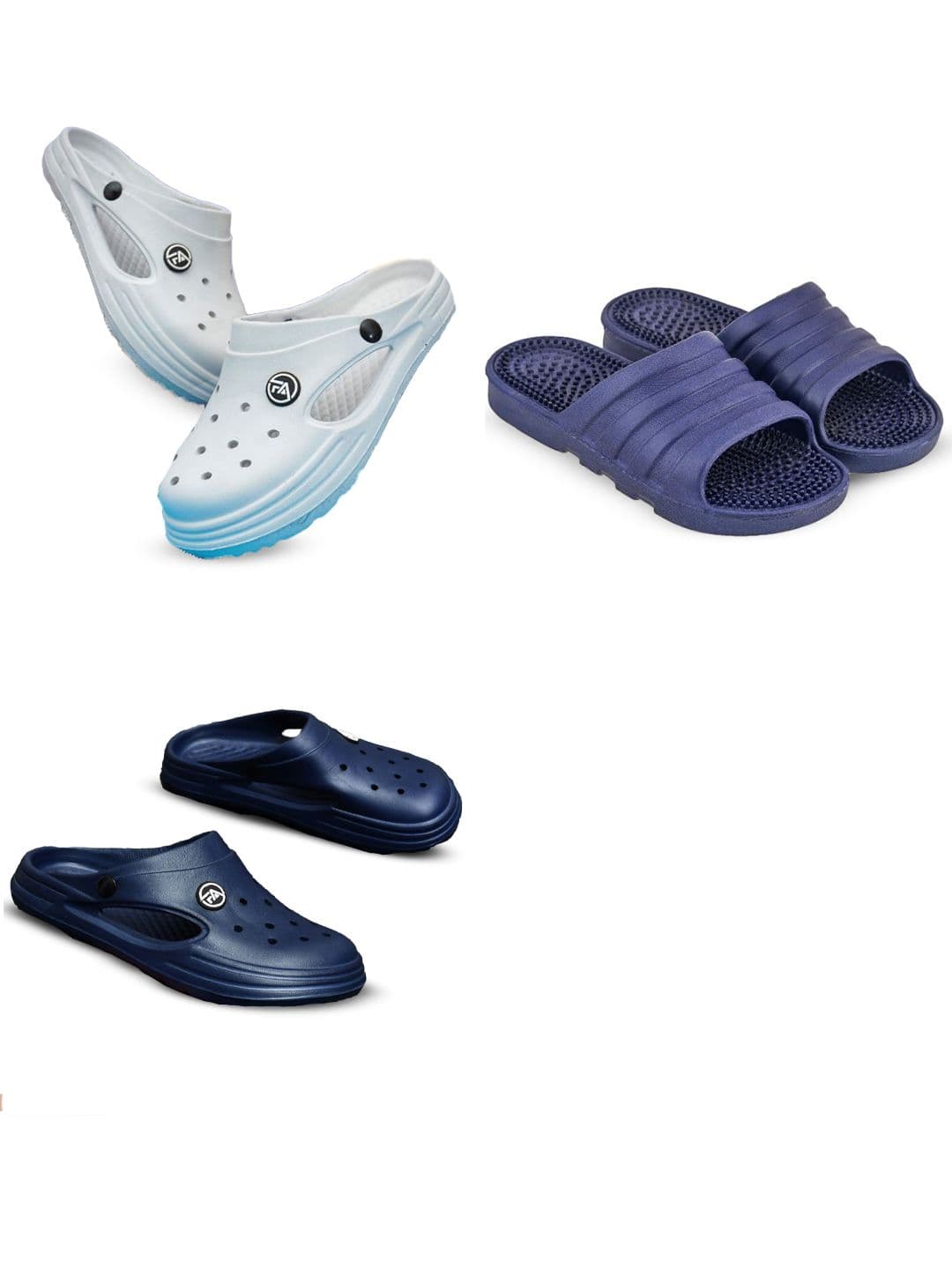 Feel alive Men Set Of 3 Ultra-Comfortable Flip Flops - view 1