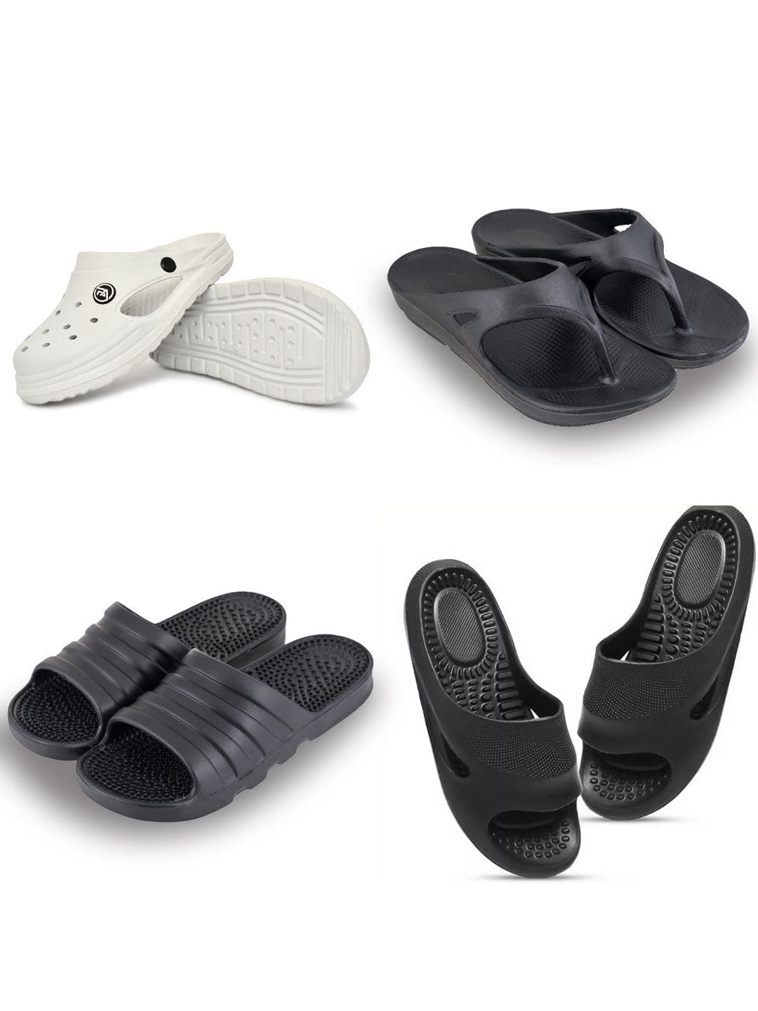 Feel alive Men Pack of 4 Ultra-Comfortable Lightweight Flip- Flops - view 1