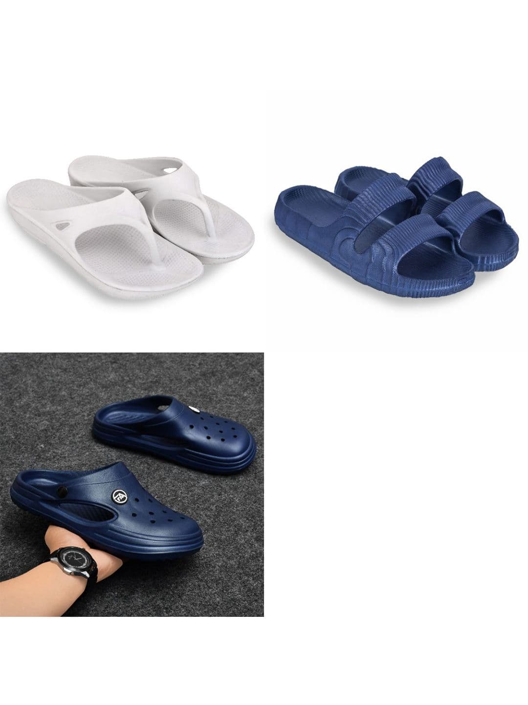 Feel alive Set Of 3 Ultra-Comfortable Lightweight Thong Flip-Flops - view 1