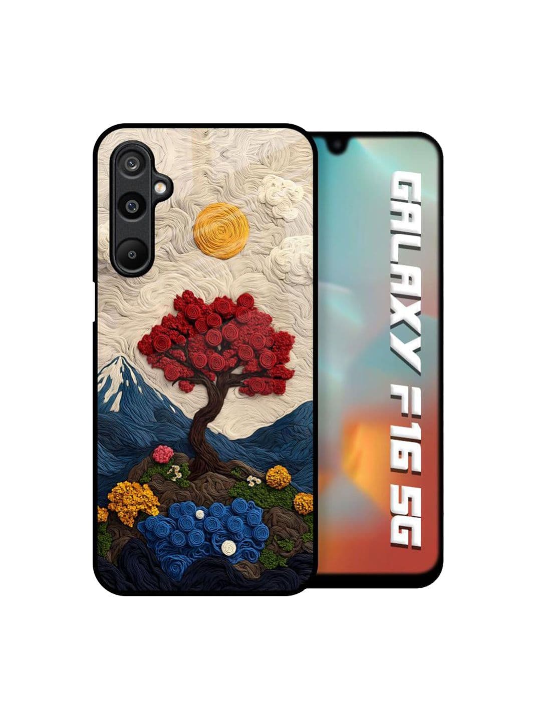 QRIOH Floral Printed Samsung Galaxy F16 5G Back Case Mobile Accessories