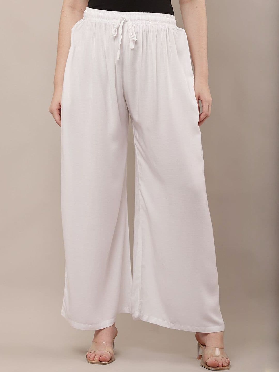Nature thread Women Solid Straight Palazzos - view 1