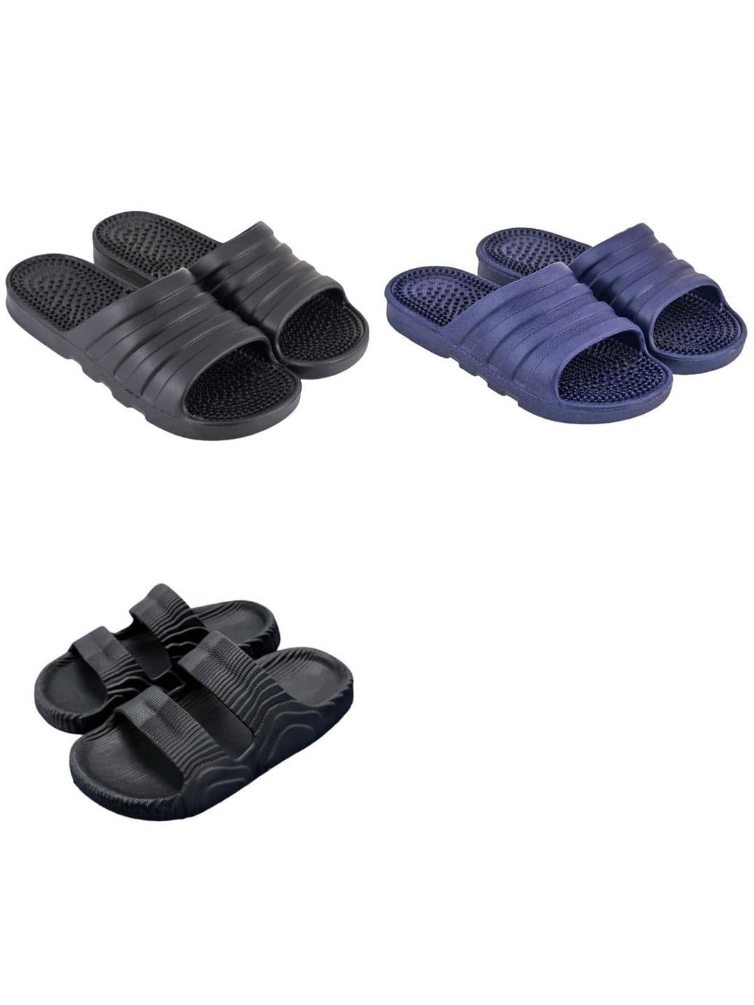 Feel alive Men Pack Of 3 Ultra-Comfortable & Lightweight Sliders - view 1