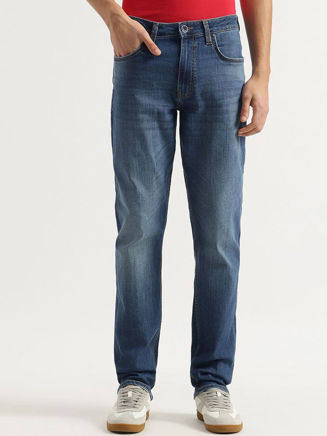 United Colors of Benetton Men Straight Fit Mid-Rise Jeans - view 1