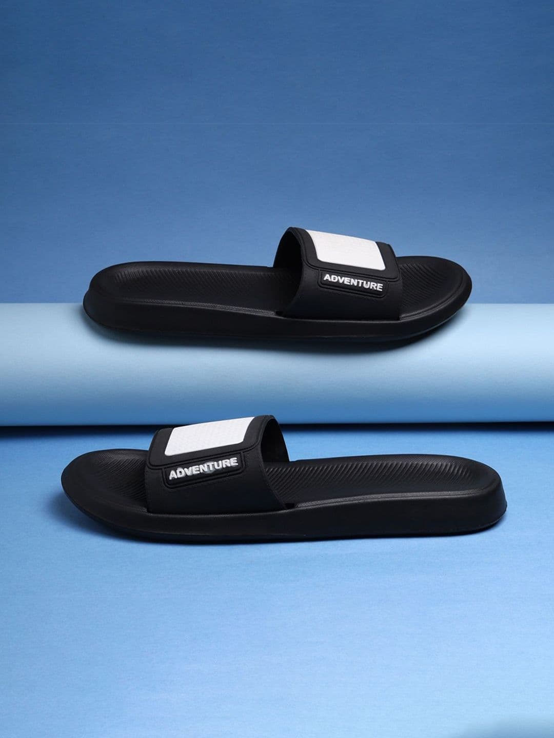 KNIEVL Printed Slip On Sliders - view 1