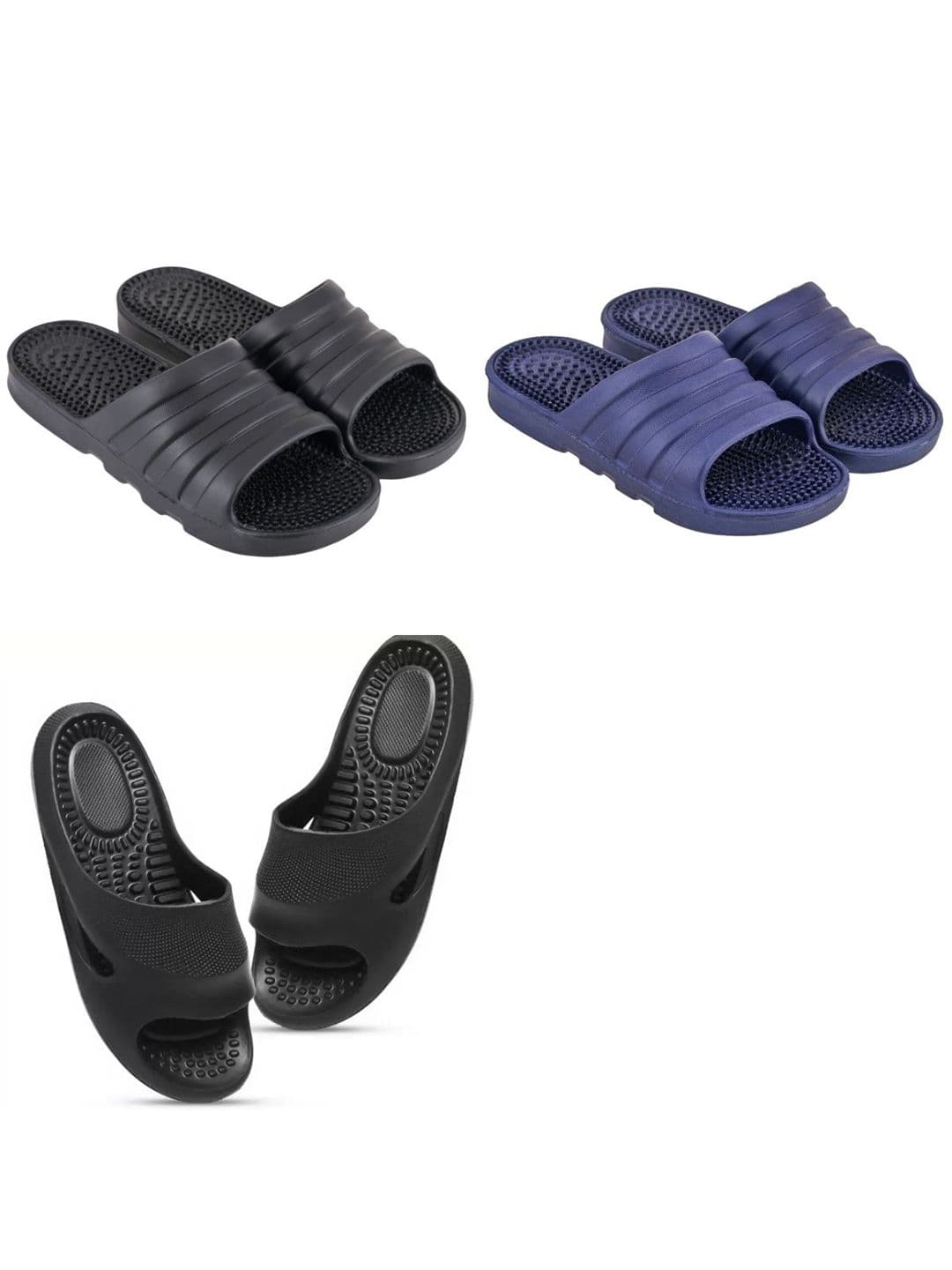 Feel alive Men Set Of 3 Ultra-Comfortable Lightweight Flip Flops - view 1