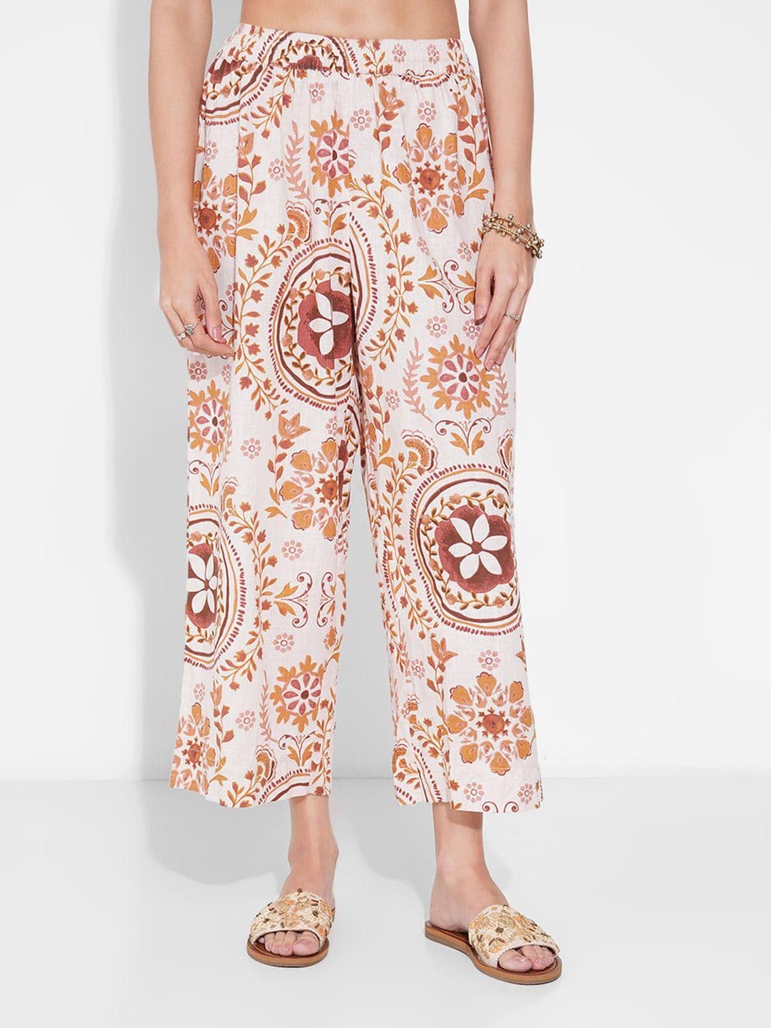 RANGMANCH BY PANTALOONS Women Ethnic Motifs Printed Palazzos - view 1