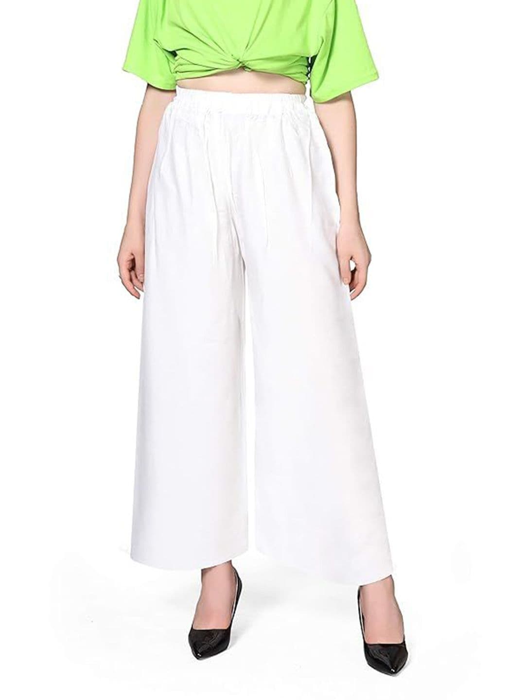Thrifty Thread We Promise Comfort Women Cotton Wide Leg Palazzos - view 1