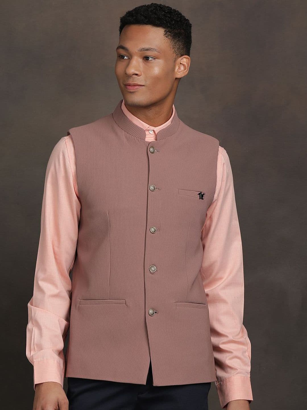 Turtle Men Mandarin Collar Nehru Jackets - view 1