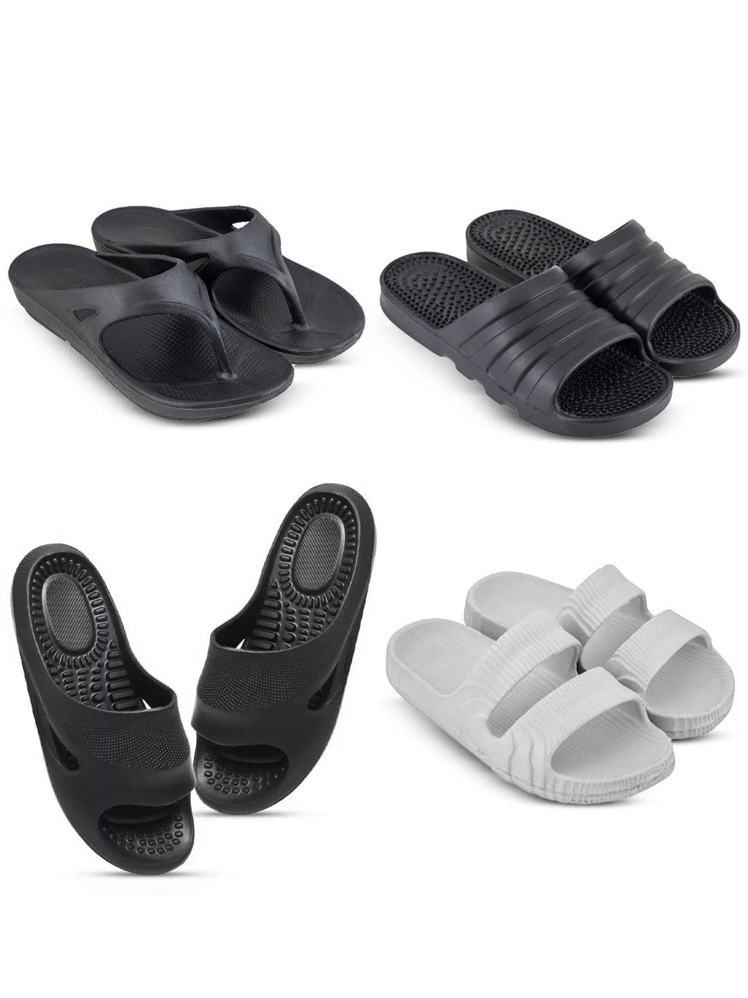 Feel alive Set Of 4 Ultra-Comfortable Thong Flip-Flops - view 1
