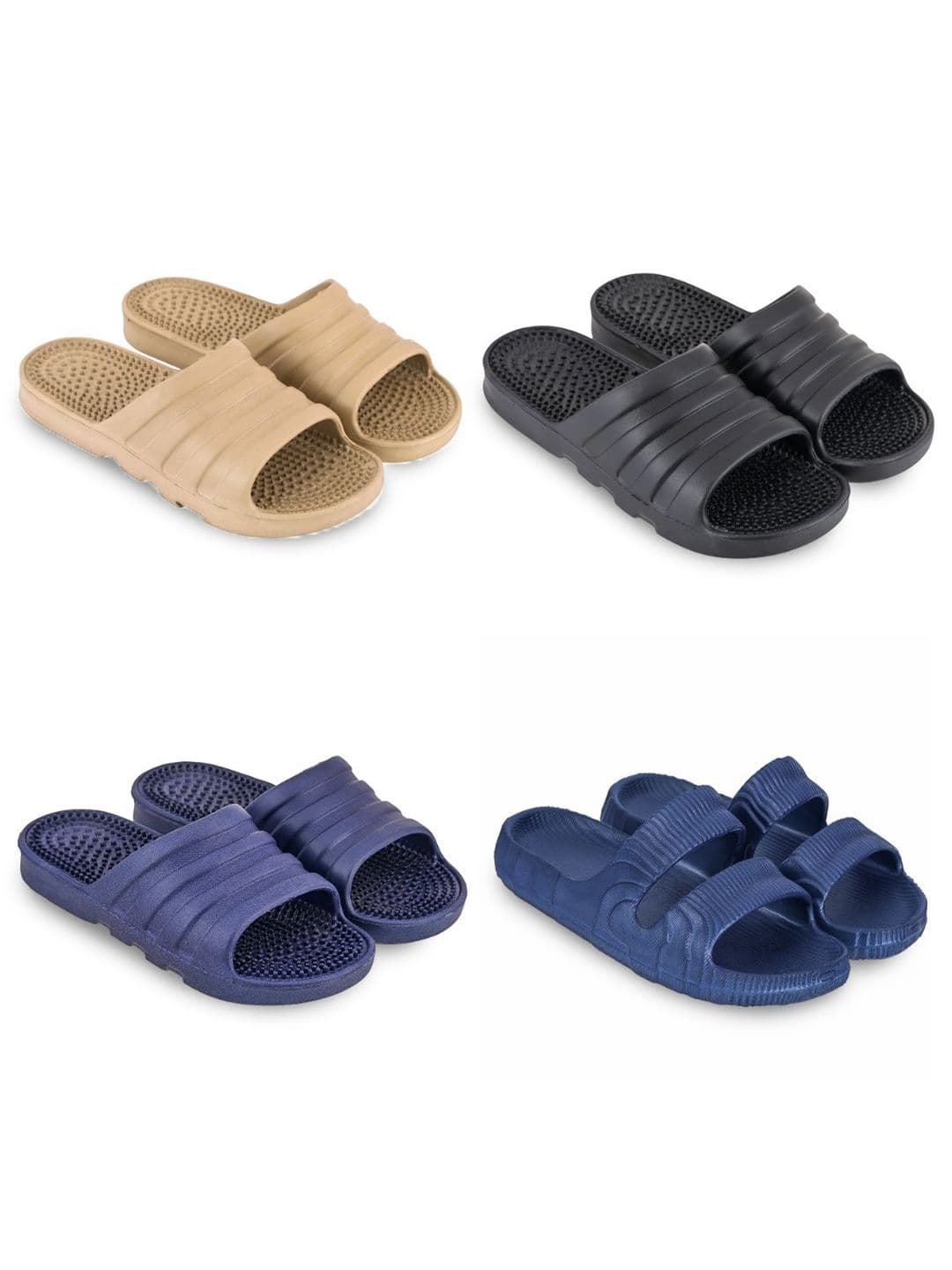 Feel alive Set Of 4 Ultra-Comfortable Lightweight Thong Flip-Flops - view 1