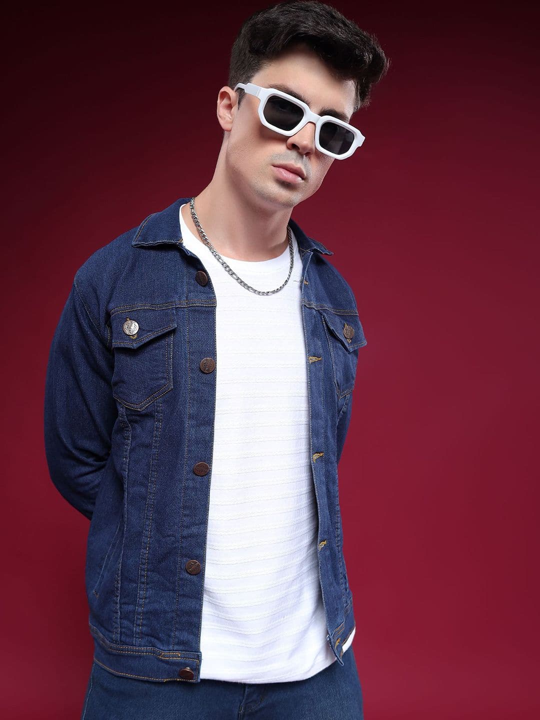 MaverIQ Regular Fit Denim Jacket - view 1